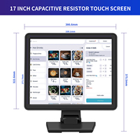Système de point de vente à écran tactile Pos 12 17 21 32 pouces ordinateur de bureau industriel petit moniteur de point de vente numérique avec support