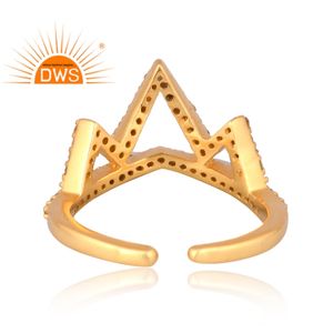 Meilleure vente bague en argent sterling avec couronne de diamant naturel bijoux en diamant pour femme cadeau pour elle - Product Image 4