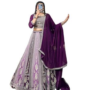 Fil à broder en georgette dernier designer Lehenga Choli par Fab Zone - Product Image 1