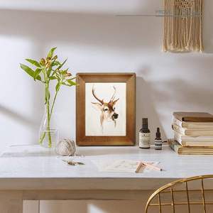 Marco de fotos de tablero de MDF de madera Natural de estilo americano de Color moderno personalizable imagen de decoración de oficina en casa de moda - Product Image 3