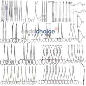 Ensemble d'instruments chirurgicaux de cholécystectomie de 44 pièces approuvé CE de haute qualité à usage médical professionnel puissance manuelle en acier inoxydable - Product Image 1