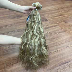 Fournisseur de premier plan, cheveux humains vietnamiens 100% naturels, ondulés, couleur piano, qualité supérieure - Product Image 6