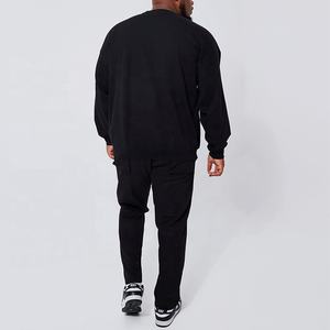 Sudadera con capucha de algodón pesado personalizada para hombre, sudadera de invierno de talla grande con logotipo bordado de diamantes de imitación estilo lavado ácido Vintage - Product Image 5