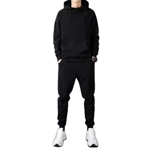 Survêtements de sport pour hommes, automne-printemps, logo personnalisé, sweat-shirts à capuche, pantalon, jogging, vente en gros, pull-over, survêtement uni - Product Image 1