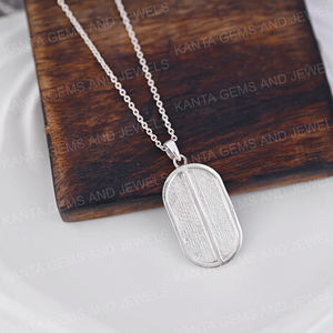 925แฮนด์เมดสีเงินแท้16X27มม. แท่งกลมจี้เปล่าที่ตั้งไว้บนหน้าอกขี้เถ้าน้ำนมเรซิ่นของที่ระลึกการทำเครื่องประดับ DIY - Product Image 3