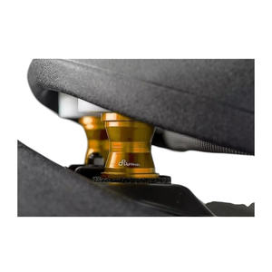 Rehausseur de dossier de siège LighTech TSR001ORO Or pour Yamaha T-MAX 500/530 en plastique anodisé, cuir et carbone pour motos - Product Image 1