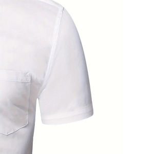 Chemise de travail mécanicien 2026 avec logo personnalisé, polyester fluorescent haute visibilité, durable, lavable, coupe confortable - Product Image 5