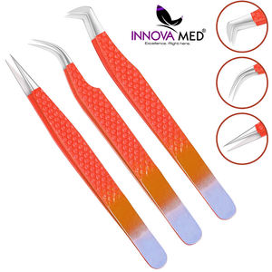 Pinzas Profesionales para Extensión de Pestañas con Logotipo Personalizado, Acero Inoxidable, Agarre Nano, Herramienta de Belleza para Aplicación de Pestañas - Product Image 5