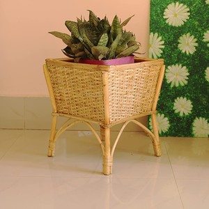 Nouveaux designs de supports de fleurs faits à la main décorations de fête en plein air support de support de plante en rotin pour la vente en gros - Product Image 3