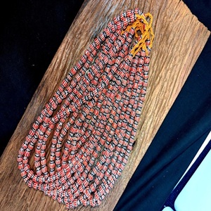 Authentic Handcrafted Vintage Venetian Style Old African Red Chevron <b>Crystal</b> <b>Lampwork</b> <b>Glass</b> <b>Beads</b> Wholesale Bulk Supply - Product Image 5