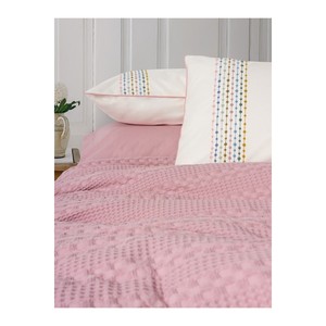 Pebble Pink Cotton Box Aura Double Pike <b>Set</b> <b>Comforter</b> Woven Technique - Product Image 2
