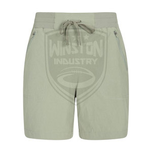 Shorts de Cintura Alta para Mujer, 100% Algodón, Cintura Elástica, Diseño Casual y Transpirable, Opciones Personalizables, Nueva Llegada - Product Image 1