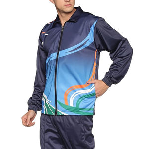 Logo personnalisé Hommes Costumes Slim Fit En gros Blanc Survêtement Jogging Costumes De Sport Running Gym Polyester Survêtements Ensembles Pour Hommes - Product Image 3