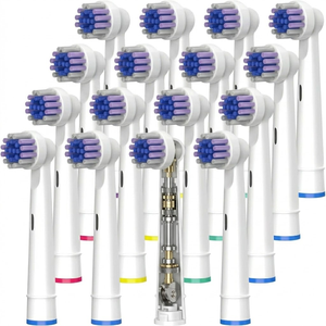 Cabezales de repuesto ergonómicos envolventes para cepillos de dientes eléctricos genéricos Oral-B, recambios al por mayor de fábrica OEM - Product Image 1