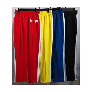 Pantalones de chándal acampanados informales Ángel de alta calidad personalizados para hombre, pantalones de chándal acampanados con banda elástica en la cintura, pantalones de chándal apilados con palma para hombre - Product Image 4