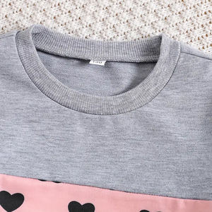 ชุดเสื้อฮู้ดดี้ 2 ชิ้น กางเกงจ็อกเกอร์เอวยางยืด ชุดลำลองใส่สบายสำหรับเด็กผู้หญิง ชุดกีฬาฤดูใบไม้ร่วง - Product Image 4