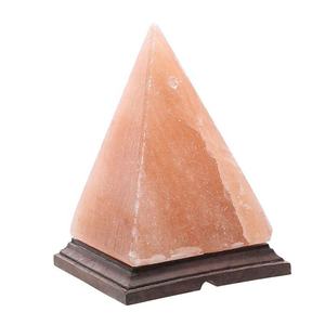 ฐานไม้แกะสลักทรงพีระมิด & สายฝนโคมไฟเกลือสีชมพูจาก sian Enterprises - Product Image 5