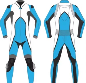 Combinaison de course en cuir respirante personnalisée pour moto, haut de gamme, coupe-vent, imperméable, vêtements de course automobile, imprimé - Product Image 4