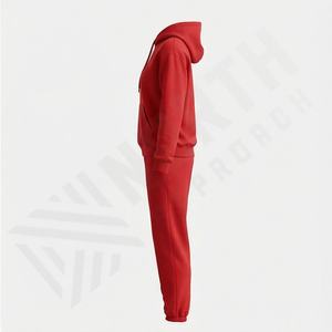 Conjunto Deportivo Formal de Invierno para Mujer, Estilo Vintage, Peso Medio, 2026, Sudadera con Media Cremallera y Pantalones Deportivos, 100% Algodón, para Caminar y Trotar - Product Image 3