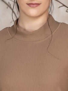 Ensemble côtelé en polyester uni tendance pour l'hiver, idéal pour les jeunes filles et les femmes – Collection modeste pour l'exportation - Product Image 4