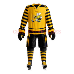 เสื้อทีมปักลายทแยงชุดเสื้อฮอกกี้พิมพ์ลาย - Product Image 4