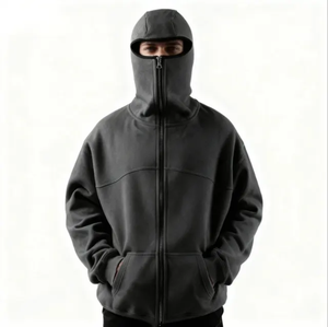 Sweat à capuche unisexe pour homme de qualité supérieure 100% coton Motif uni en polaire Tissu à séchage rapide - Product Image 5