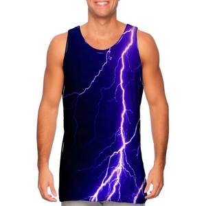 <b>Racer</b> <b>back</b> Mens Sublimation Tank Trendy Sublimated Tank <b>Top</b> for Men All-Over Print Men's Tank <b>Top</b> - Product Image 5
