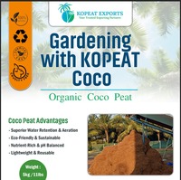 KOPEAT Bloc de tourbe de coco 5 kg – Brique de coco compressée de haute qualité, écologique, pH 5.8-6.8, certifiée ISO pour l'agriculture hydroponique