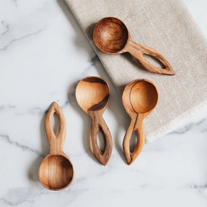 Solid Wood Kitchen Scoop Ladle 15ml Multipurpose Tablespoon for Serving <b>Soup</b> Cooking Bath Salt Canisters Flour Use - Product Image 3
