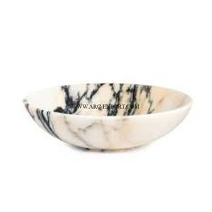 Centro de mesa de suministro directo de fábrica Dulces y postres Cuencos de mármol para servir La mejor calidad superior Venta caliente Cuencos de comida únicos - Product Image 1