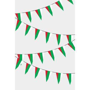 Guirlande de fanions triangulaires décoratifs pour fêtes en Bulgarie - Product Image 1