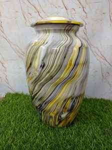 Fournisseur de qualité supérieure d'urnes de crémation en métal et aluminium pour cendres humaines adultes à prix réduit avec logo personnalisé - Product Image 3