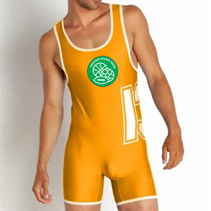 Combinaison de lutte personnalisée pour homme, imprimée par sublimation, respirante, anti-transpiration, en polyester et élasthanne - Product Image 4