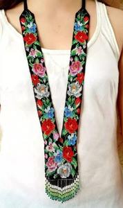 GC-NK-316 Seed Beads Mosaic Pendant <b>Necklace</b> New Design <b>Boho</b> Fashion Jewelry for European Girls and Women Wedding Gift Set - Product Image 6