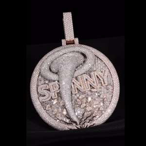 Fashion Pass Diamond Tester <b>Custom</b> <b>Jewelry</b> Vvs Moissanite Pendants Iced Out Diamond 925 Silver Pendant <b>Jewelry</b> Men - Product Image 2