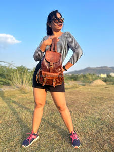 ใหม่กระเป๋าเป้สะพายหลังหนังเต็มเมล็ดพืช Crunch สไตล์วินเทจการออกแบบกระเป๋าขายร้อนหลายใช้กระเป๋าเป้สะพายหลังขายส่งผลิตภัณฑ์จํานวนมาก - Product Image 4