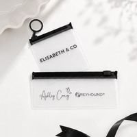 Bolsa de PVC Personalizada OEM para Joyería, Bolsa con Cierre Transparente, Embalaje de Regalo para Joyería, Impermeable, Venta al por Mayor, Bolsa con Cierre Hermético de PVC