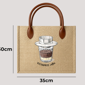 กระเป๋าผ้าแคนวาส Truong Gia ขนาด 35x30 ซม. ปิดด้วยซิป กระเป๋าช้อปปิ้ง ผลิตในเวียดนาม - Product Image 5
