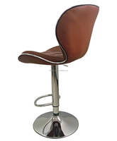 Chaise de bar pivotante en cuir PU de haute qualité, réglable, design en fer, pour salon