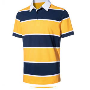 Qualité 220 grammes Polyester/coton uni teint polo pour hommes léger respirant grande taille solide Logo motif sonnerie T-Shirt - Product Image 1