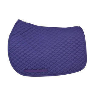 Tapis de selle de dressage en suède de luxe, tissu d'équitation premium absorbant les chocs avec passepoil en cordon argenté et tissu respirant - Product Image 4