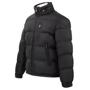 Men's Premium Quality Solid <b>Zip</b> <b>up</b> Oversize Puffer <b>Jacket</b> Winter Warm Custom Quilted Waterproof High Quality - Product Image 2