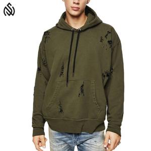 Sweats à capuche en détresse sur mesure de haute qualité avec logo Vêtements d'hiver Sweats à capuche en détresse - Product Image 1