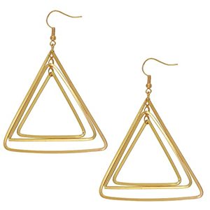 Dernières boucles d'oreilles élégantes en laiton Bijoux en gros plaqué or Boucles d'oreilles en laiton faites à la main pour femmes à bas prix - Product Image 6