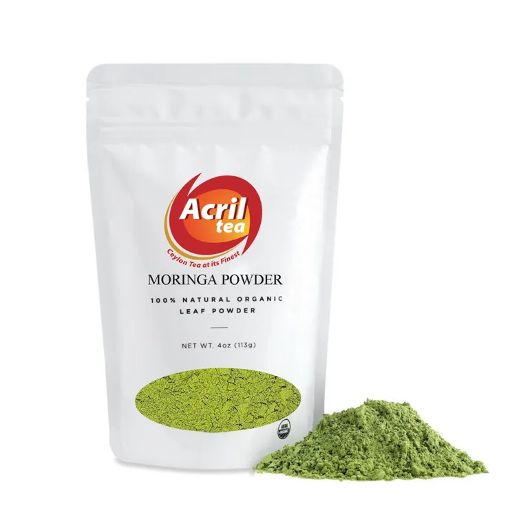 Poudre de Moringa de qualité fine 100% certifiée USDA et poudre de Moringa finement moulue Sri Lanka fournisseur en vrac de Moringa Oleifera