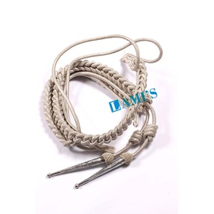 Fil de lingot de cérémonie gris uniforme Aiguillette cordons d'épaule | Aiguillette en gros - Product Image 6