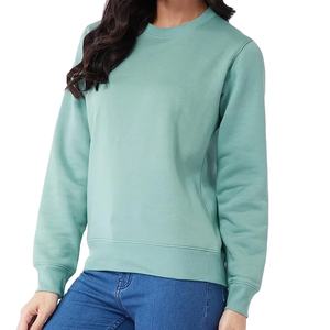 Vente en gros de sweats pour femmes à la mode personnalisés sweats légers en coton à manches longues vêtements de rue nouveau style sweat-shirts pour femmes coréennes - Product Image 4