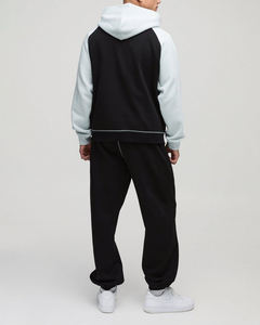 Vêtements décontractés 2 pièces survêtement personnalisé OEM vente en gros survêtement de couleur assortie pour hommes - Product Image 5