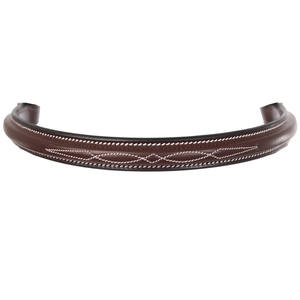 Banda Frontal de Cuero Personalizada para Caballo con Costuras Decorativas para Doma Clásica, Alta Calidad, Marca Ecuestre India-ADEEFA, Personalizada. - Product Image 2