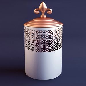 ออกแบบใหม่ตกแต่งบ้านเหล็กโลหะรอบ Votive พร้อมฝาปิดสีทองคําขาว Votive สําหรับงานแต่งงานตกแต่งคริสต์มาส - Product Image 2